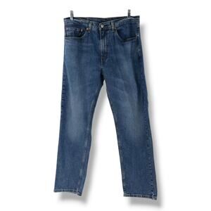 Levi’s 505 Regular Fit Straight Leg Jeans W34 L30 Dark Stonewash Zip Fly  Y2K